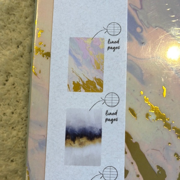 Denik Layflat Notebooks Watercolor Collection of 3 lined Journals 3 designs NWT - Picture 5 of 16